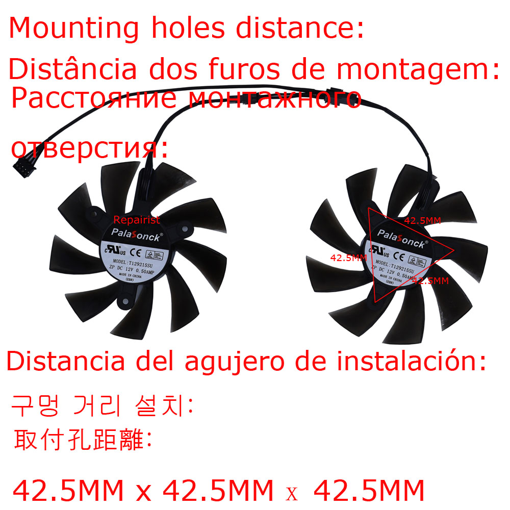 2 stks/set, FL8015 12VB, T 129 - Rx 580 8Gb 2048Sp Gpu recensie en prijs